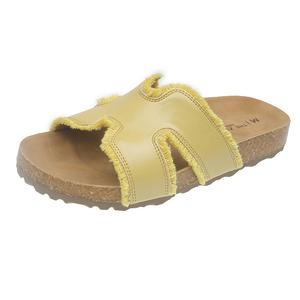 Женские стойкие к истиранию сандалии Slide TAFN, желтый