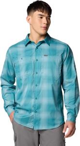 Columbia мужская рубашка Silver Ridge Utility Lite Plaid с длинным рукавом, River Blue Large Blur Check
