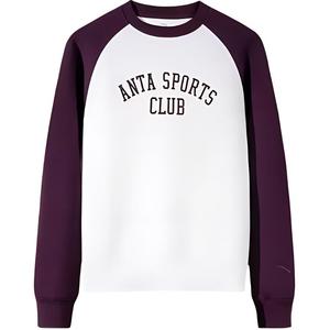 ANTA Толстовка Life Collection для женщин Ivory White/Plum Purple