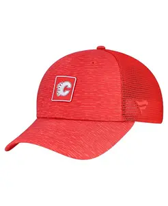 Женская бейсболка Calgary Flames Pro Authentic с регулируемой застежкой, красная Fanatics