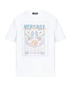 Футболка коралловый театр открытка Versace, белый