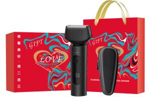 Коллекция F601/2 Foil Razors Triple Blade Rechargeable, полностью моющийся корпус, портативный для путешествий и деловых поездок Showsee, F602 черный, Upgraded Digital Display Festival Box+Storage Bag