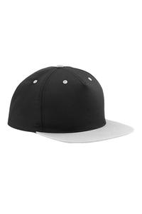 Кепка Snapback с контрастными 5 панелями Beechfield, черный