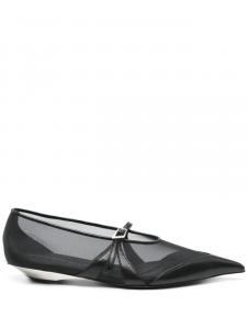 Mugler балетки Fang, черный