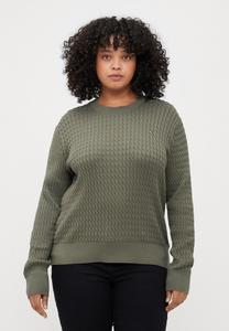 Джемпер Tommy Hilfiger Curve CABLE FINE, Green/Olive