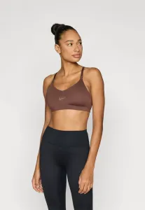 W nk df indy gls легкий поддерживающий спортивный бюстгальтер Nike Performance, Chocolate