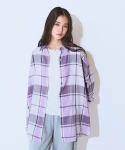 Рубашка в клетку с длинными рукавами разных расцветок Jeanasis, цвет Purple Other 2(94)