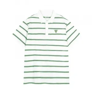 361° Поло мужское Feather White с воротником-поло умеренно прямое