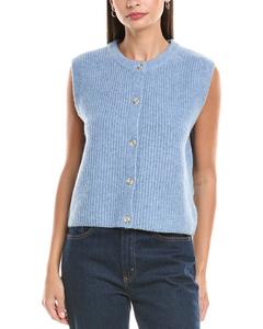 ANNA KAY Свитер-жилет из кашемировой смеси, синий