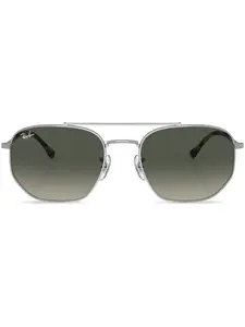 Солнцезащитные очки в квадратной оправе Ray-Ban, серебяный