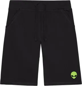 Мужские шорты DALIX Alien с вышивкой, мягкий флис, свободный крой