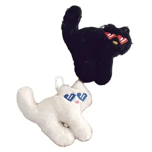 JIUFEN Cute Quirky Sunglasses Pink Kitten Doll Charm Bag Charm Doll Keychain Chain Gift Anime / Games Pendants