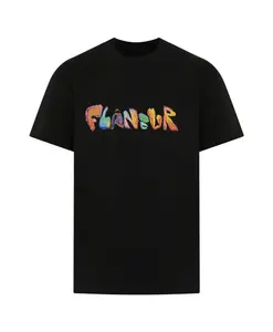 Футболка с черным маркером FlãNeur, черный