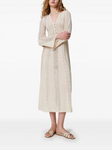 Платье миди крючком TWINSET, нейтральный