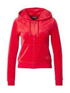 Толстовка с капюшоном на молнии Juicy Couture, неоново-красный
