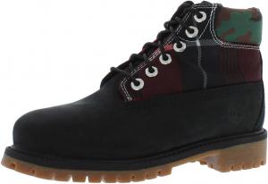 Ботинки Timberland для мальчиков 6 премиум водонепроницаемые, черный