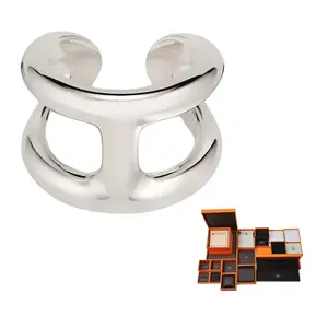 HERMES 925 Sterling Silver кольца Unisex Silver