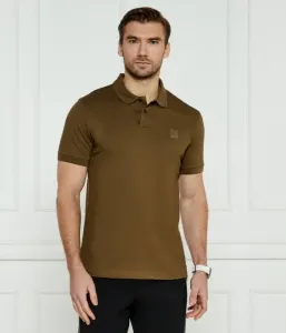 Поло Пассажир slim fit Boss Orange, коричневый