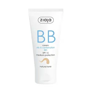 База под макияж с уходом за комбинированной и жирной кожей Bb Cream Spf 15 Oil & Combination Skin Ziaja, 50 ml