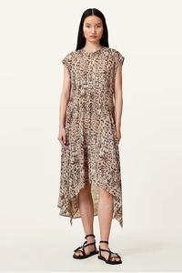 Платье arwen AllSaints, коричневый