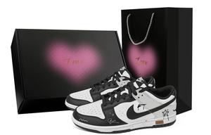 Dunk Star, Heart Box устойчивые к истиранию низкие кроссовки для скейтбординга unisex Nike, черный/серый