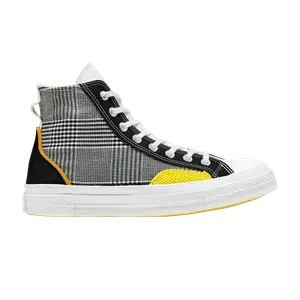 Кроссовки Converse Chuck 70 High 'Hacked Fashion - Black Speed Yellow', черный