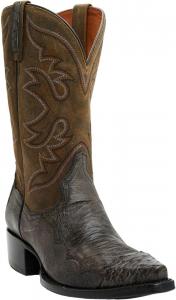 Мужские западные сапоги Dan Post 12 из экзотической страусиной кожи с заостренным носком - Dps5721, серый