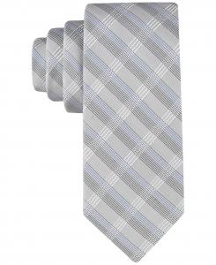 Мужской кремовый галстук в клетку Calvin Klein