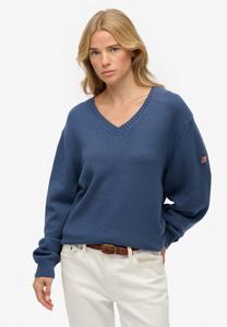 Джемпер Superdry & Co V NECK, Vintage Blue/Blue