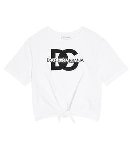 Футболка из хлопкового джерси Dolce&Gabbana Kids, белый