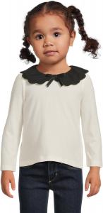 Блузка с кружевным воротником Janie and Jack, White