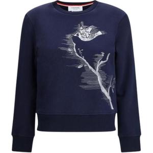 Вышитый свитшот THOM BROWNE, синий