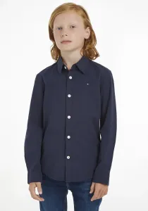 Рубашка Tommy Hilfiger с длинными рукавами "SOLID STRETCH POPLIN SHIRT L/S", цвет морской волны
