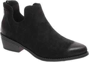 Ботинки на низком каблуке для девочек Pierre Dumas, ботильоны на молнии, Black Suede