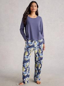 Низ пижамы Nina с цветочным принтом White Stuff, Purple/Multi