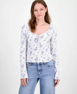 Футболка Self-Esteem Juniors с V-образным вырезом и длинными рукавами Self Esteem, белый