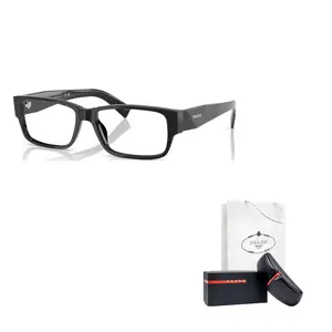 PRADA Очки с прямоугольной оправой, Black