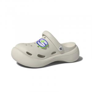 CHIKOKU Клоги Wave S Logo стильные сандалии унисекс светло-серебристый, цвет Little Silver Gray