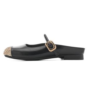 Мюли женские с закрытым носком женские Eblan, черный