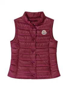 Стеганый жилет Liane на пуговицах Moncler Enfant, красный