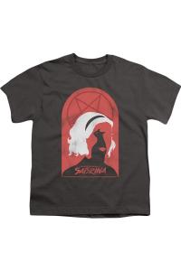 Футболка с коротким рукавом для подростков "Сабрина и Салем" Gildan, Charcoal