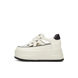 Низкие женские скейтерские кеды Beige Black/Beige Apricot DAPHNE