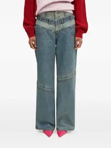 Широкие джинсы со вставками Andersson Bell, синий