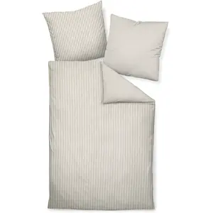 Постельное белье Janine «Edelflanell78060 21 135X200, 80x80», на молнии, цвет naturell