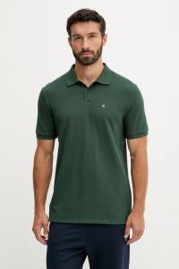 Хлопковое поло Calvin Klein Jeans, зеленый