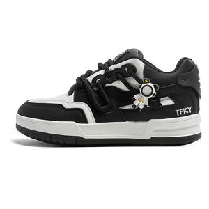 Низкие кроссовки для скейтборда унисекс TFKY, бело-серые