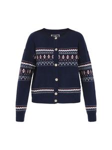 DreiMaster Женский кардиган темно-синего цвета