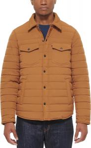 Мужская стеганая куртка-бомбер Levi's Stretch, Worker Brown