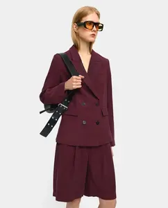 Женский блейзер с лацканами, однотонный Parfois, бордовый
