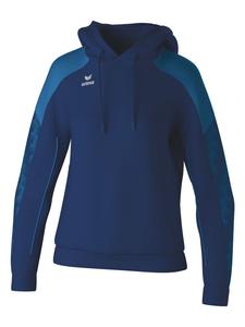 Erima Женская толстовка с капюшоном, новый темно-синий/голубой цвет Миконоса